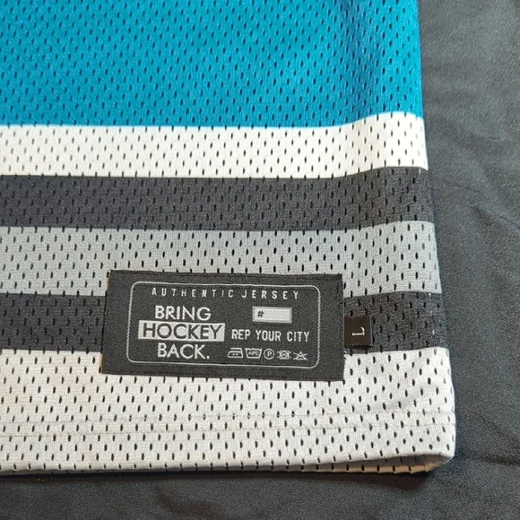 Men's Authentic Jersey - Black and White SAN JOSE !!!! - Picture 5 of 10